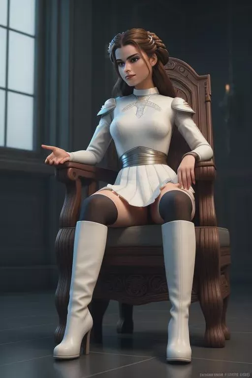 padme at her throne( byMoinMaester)