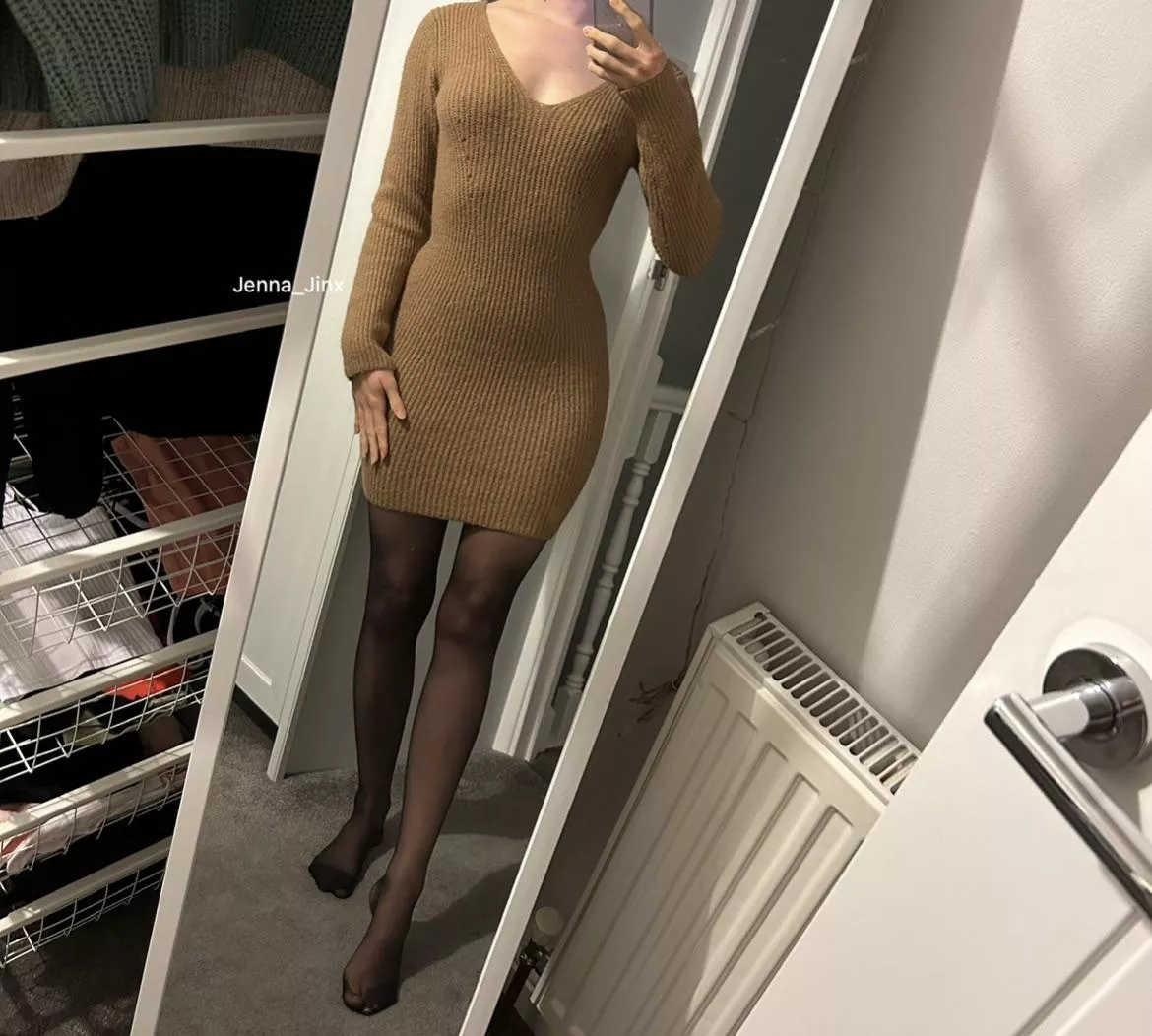 Pantyhose and dress combo OC