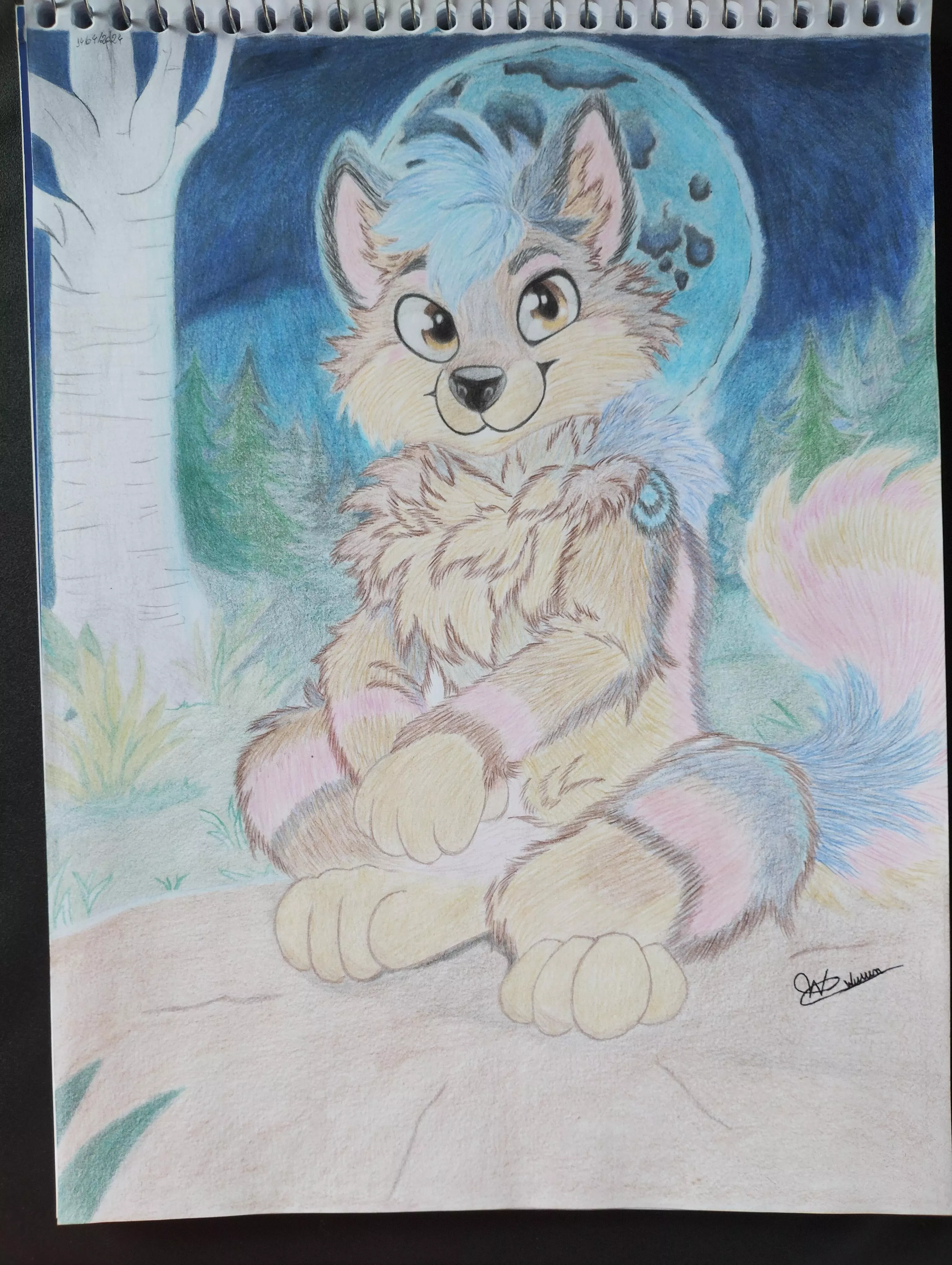 Sentado a luz do luar 