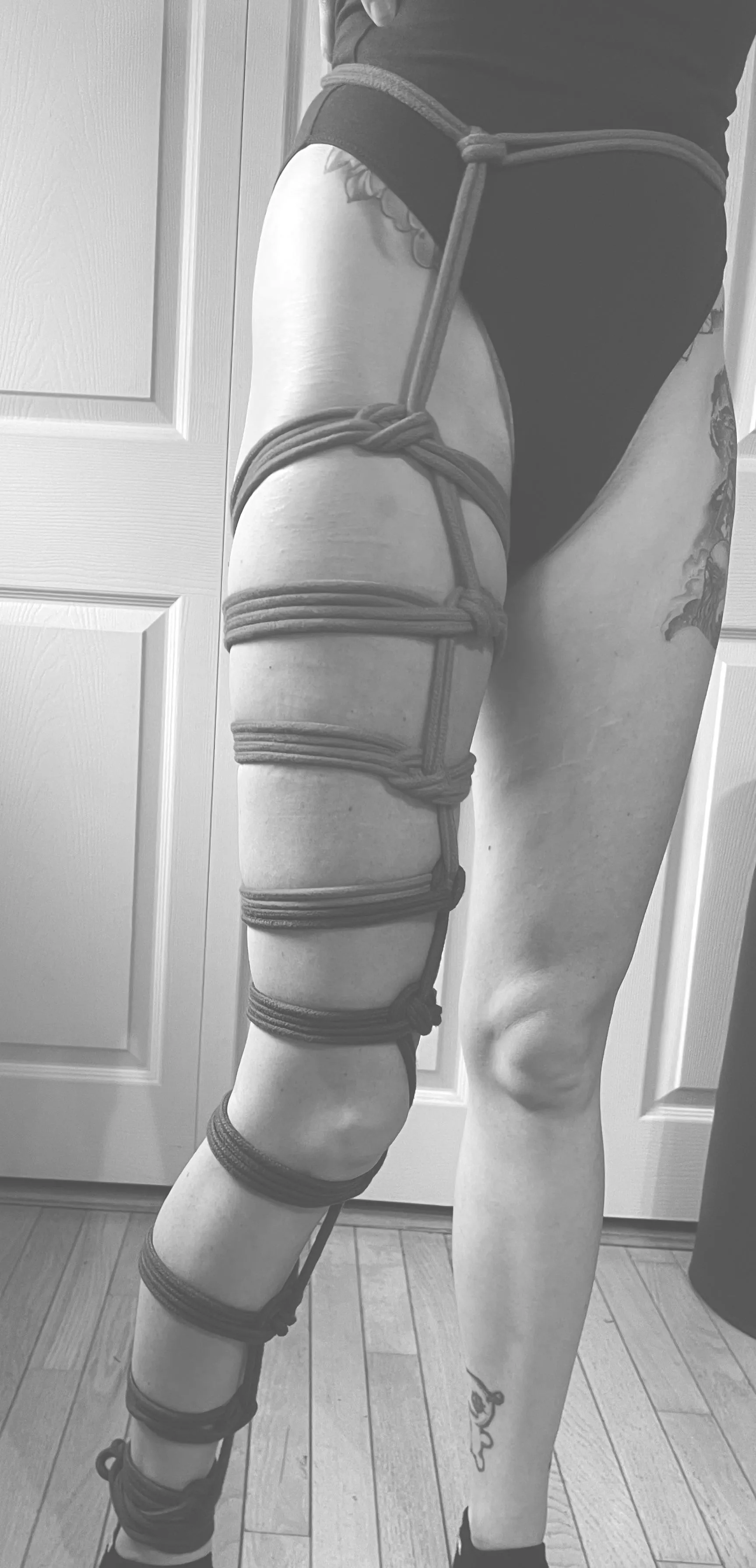 Shibari leg tie