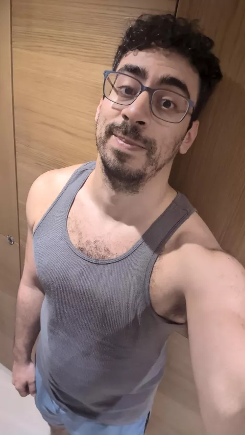 Sweaty after cardio