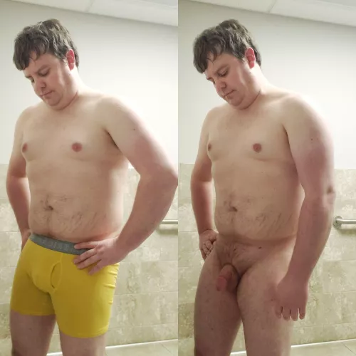 The freedom of taking the last article of clothing off.