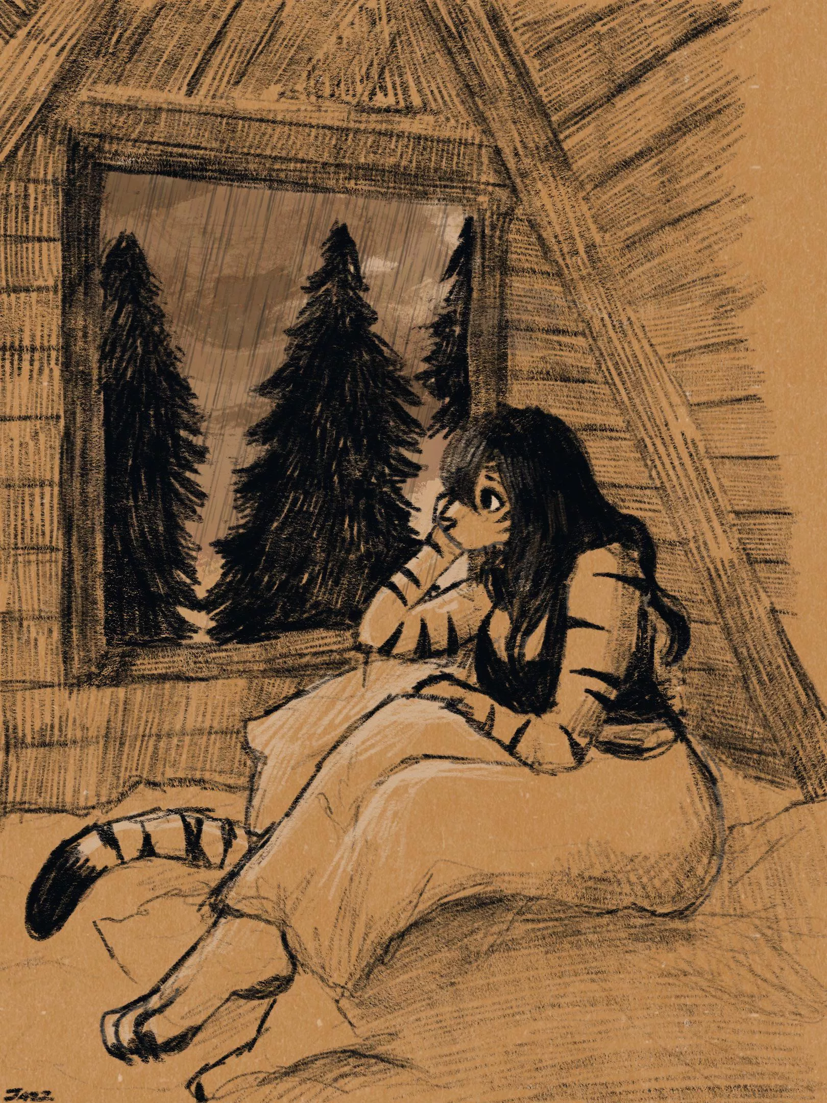 The Rain (art by me)