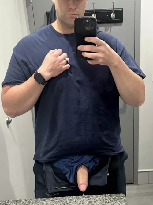 These doors don’t lock. You taking a peek knowing I’m in there? 