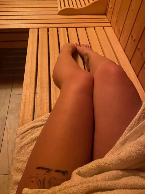waiting for you to join me in the sauna