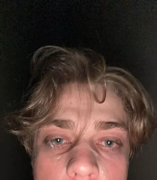 Wearing a 57 year old dads babies on my face :) 