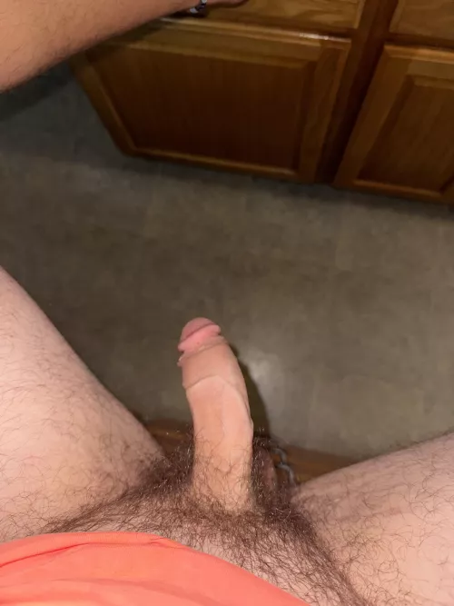What would you do if you walked into the kitchen and my cock was hanging out?