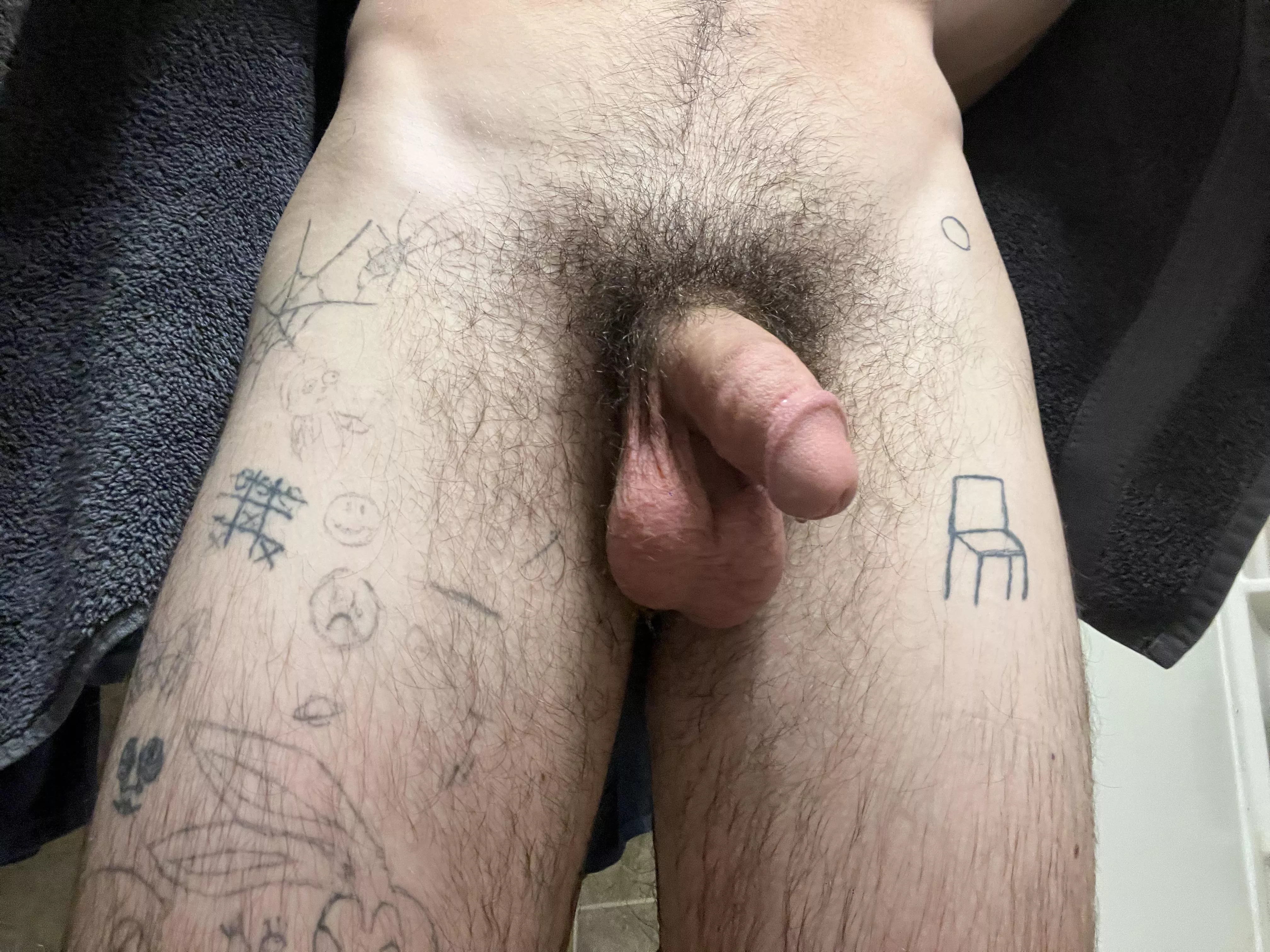 Who wants to suck the precum off?