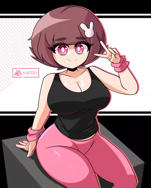 Ayo Moka after her workout