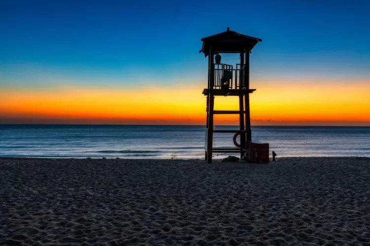 Beach at Rizhao City, Shandong