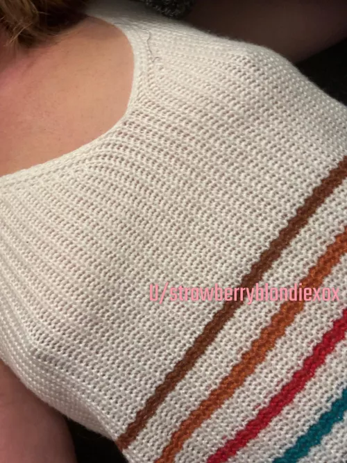 Been driving hubby crazy with these pokies in this top!