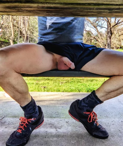 Care to reach under the bench? 