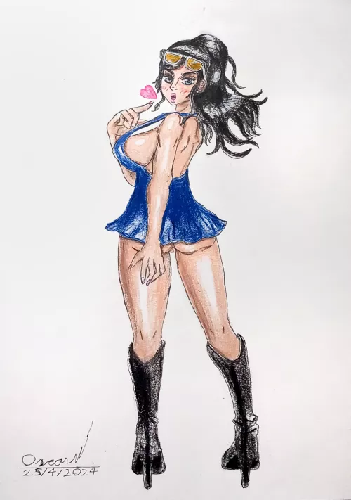 Dressrosa Robin drawn by me.