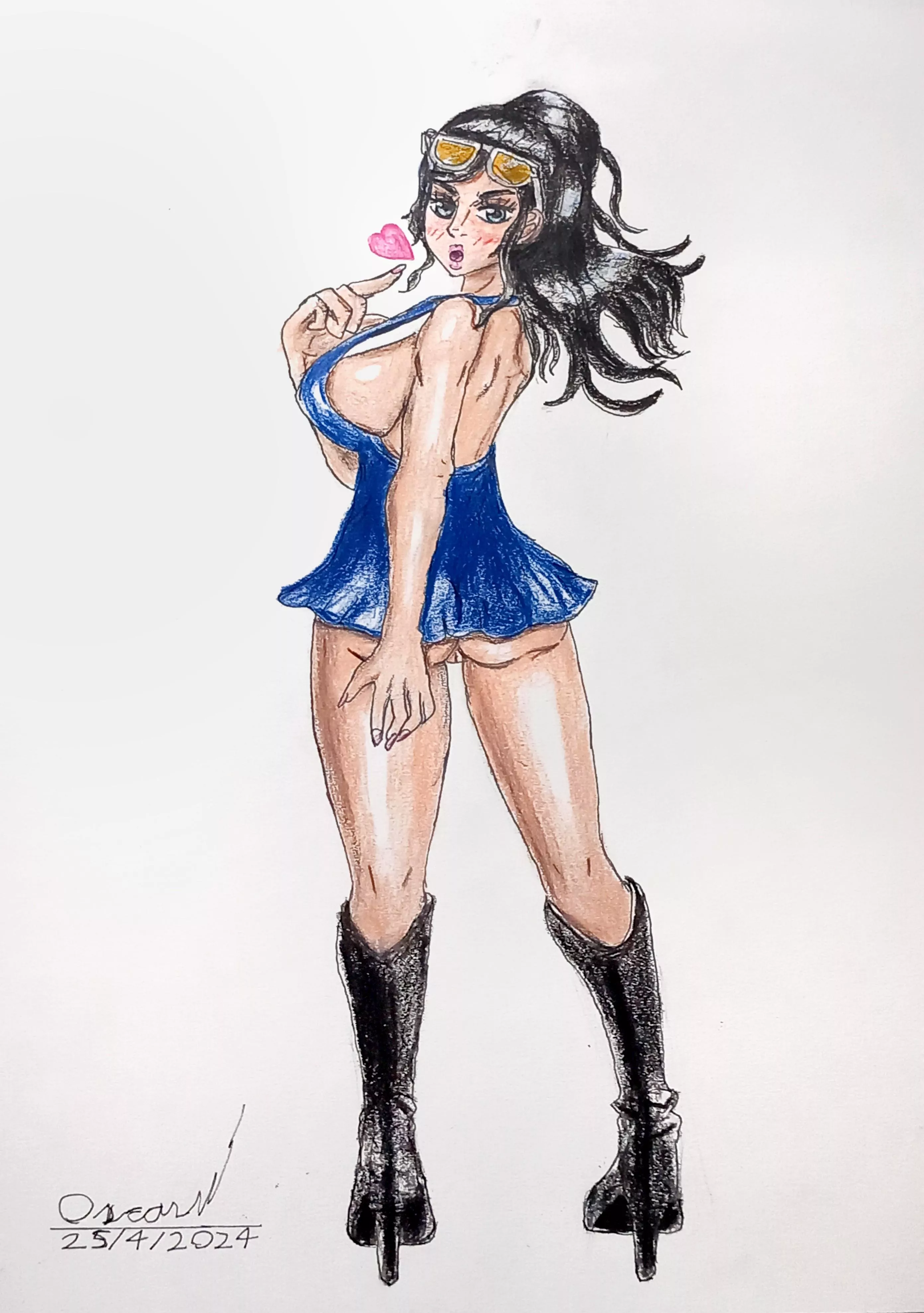 Dressrosa Robin drawn by me.