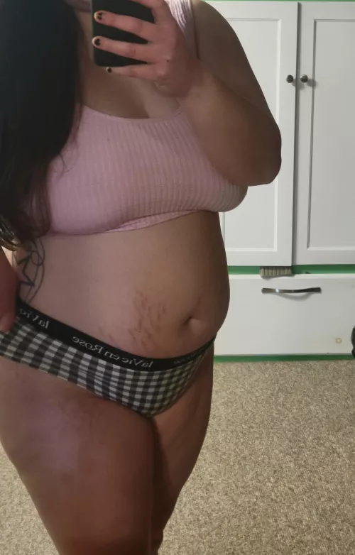 full back checkered panties 