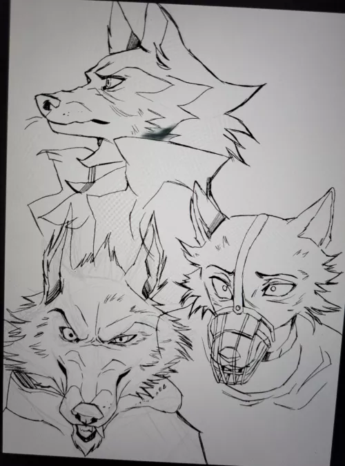 I kinda like how the line art turned out [:  I'll post the final result later!