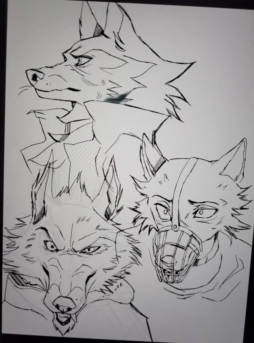 I kinda like how the line art turned out [:  I'll post the final result later!