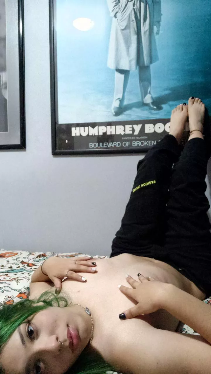 I love the way my hands fit perfectly in my boobs