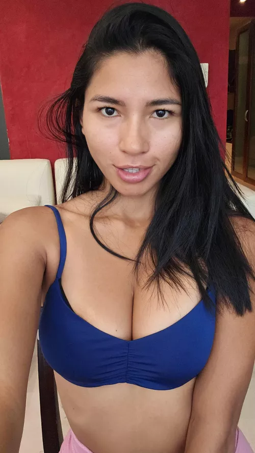 It's hard not to stare, I know