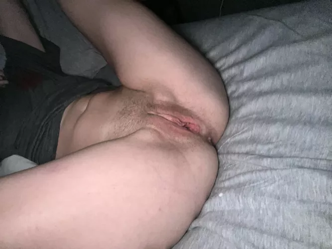 Just a little bit of hair to show off my fuckable mommy pussy