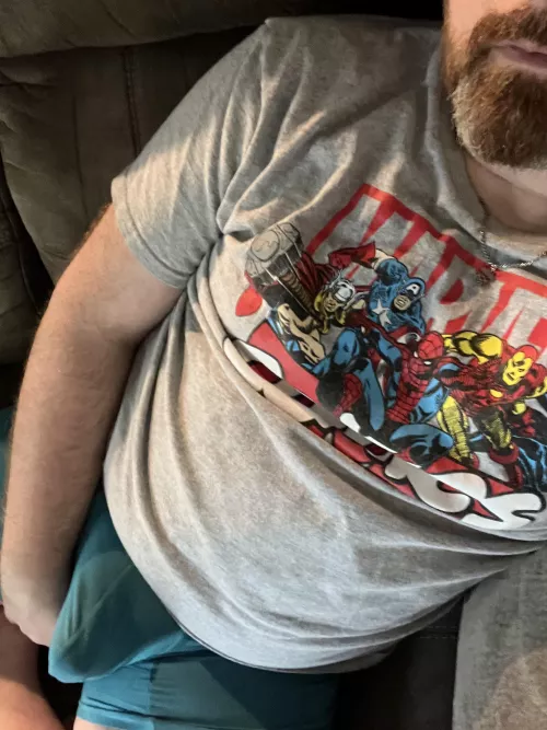 Just bulging on the couch