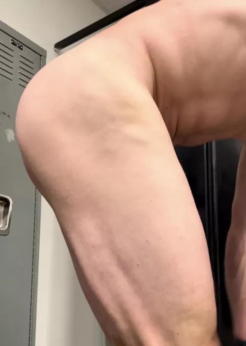 Legs are pumped from squats today. 