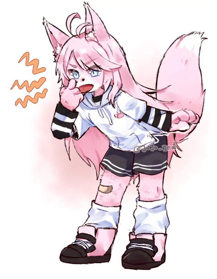 Second time drawing furry art (@jojo_inai on Twitter)