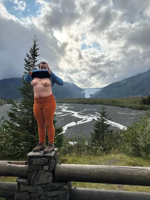 Stopped at a viewing point for a picture