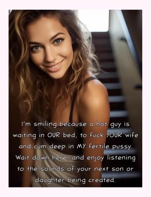 Such a kind wife, allowing you to syare in the experience…