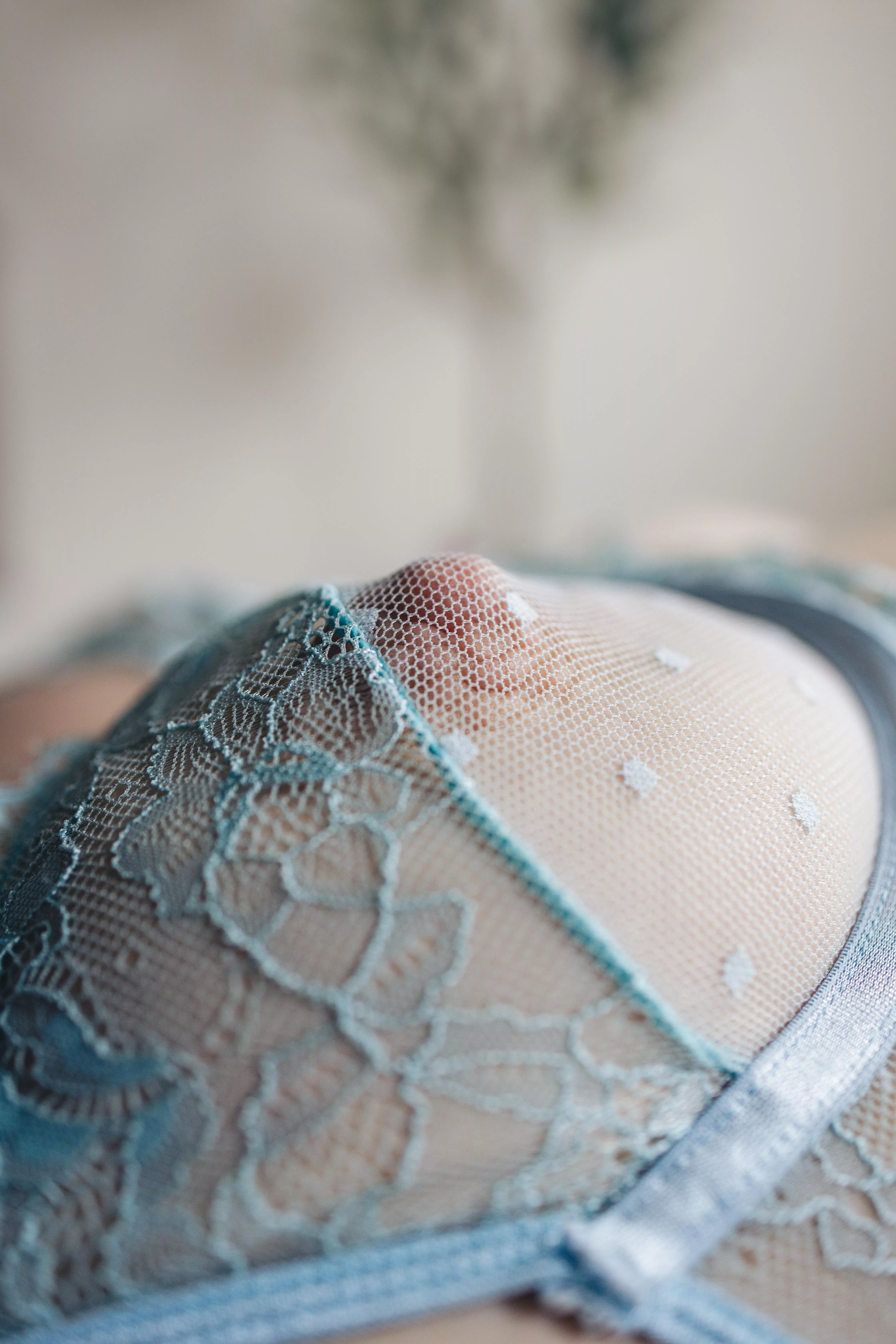 The art is in the tease. I love the fine details of the bra slightly obscuring the texture of my nipple.