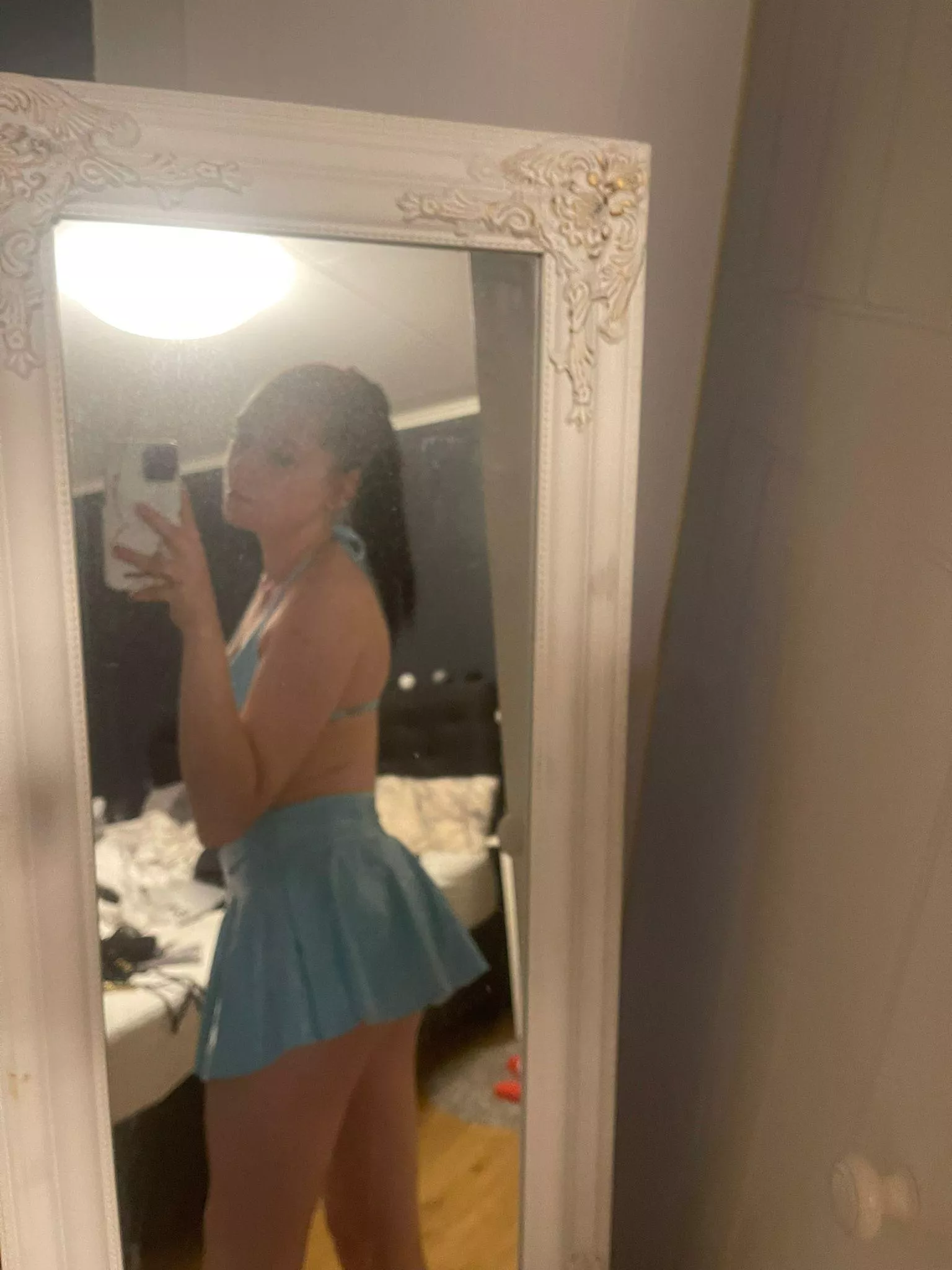 Would you like to look under my skirt?