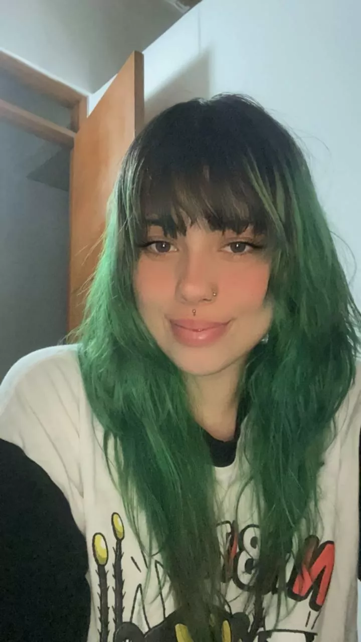 Are you into girls with green hair?