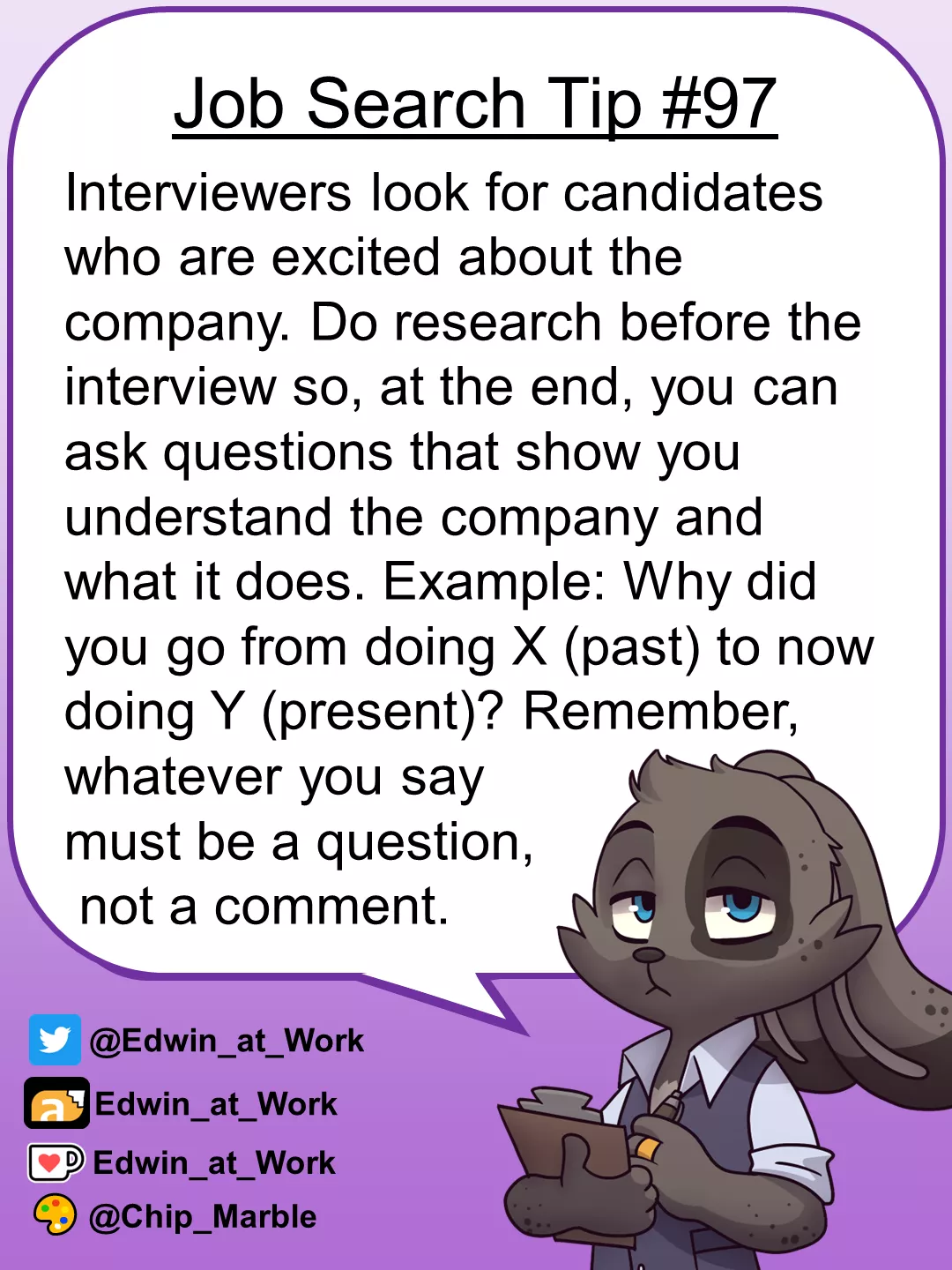 Be Excited About The Job During The Interview!