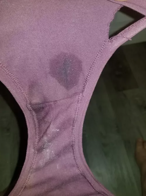 Bidding farewell to the purple panties...they've had a great run 