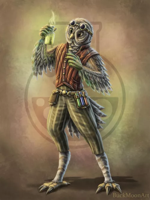 Flint the Owlin Alchemist (Art by Me)
