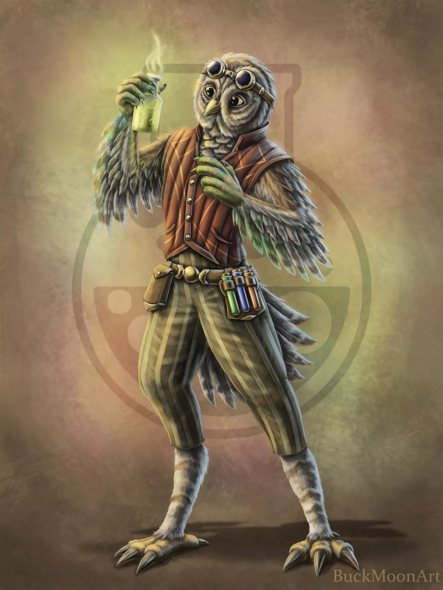 Flint the Owlin Alchemist (Art by Me)