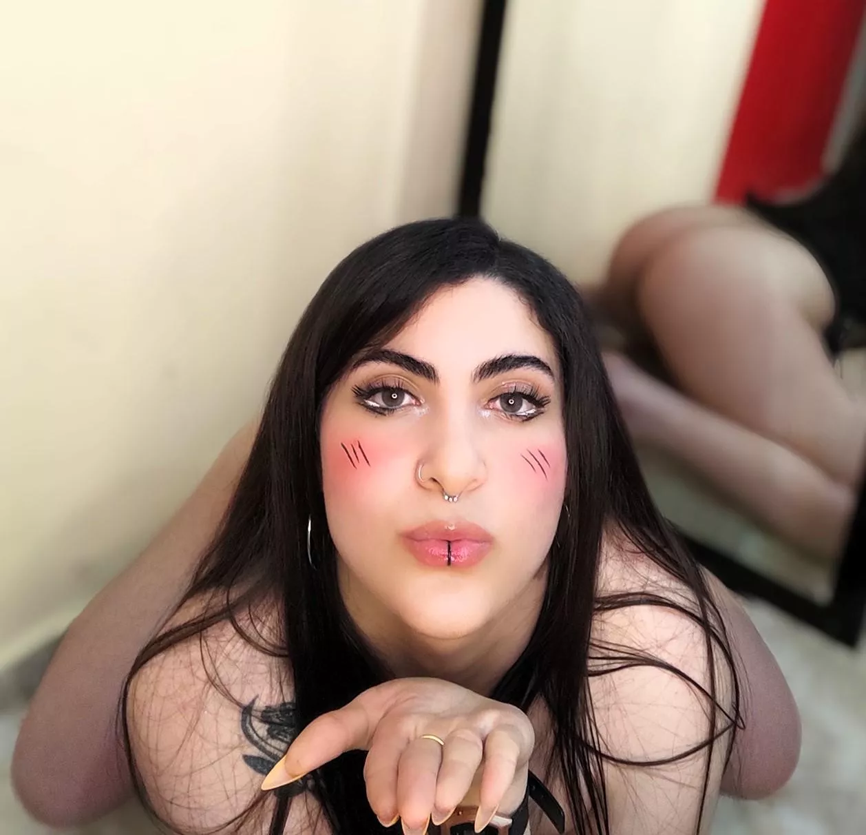 fuck the booty laying on floor