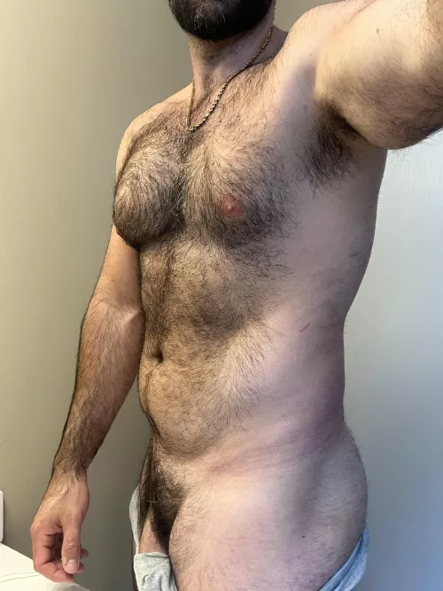 Hairy and sweaty 