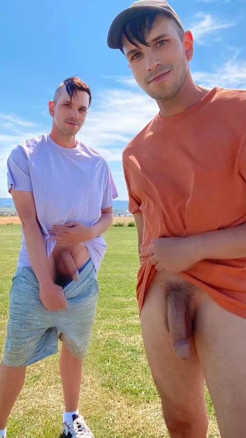 Hanging out in nature with my Brother