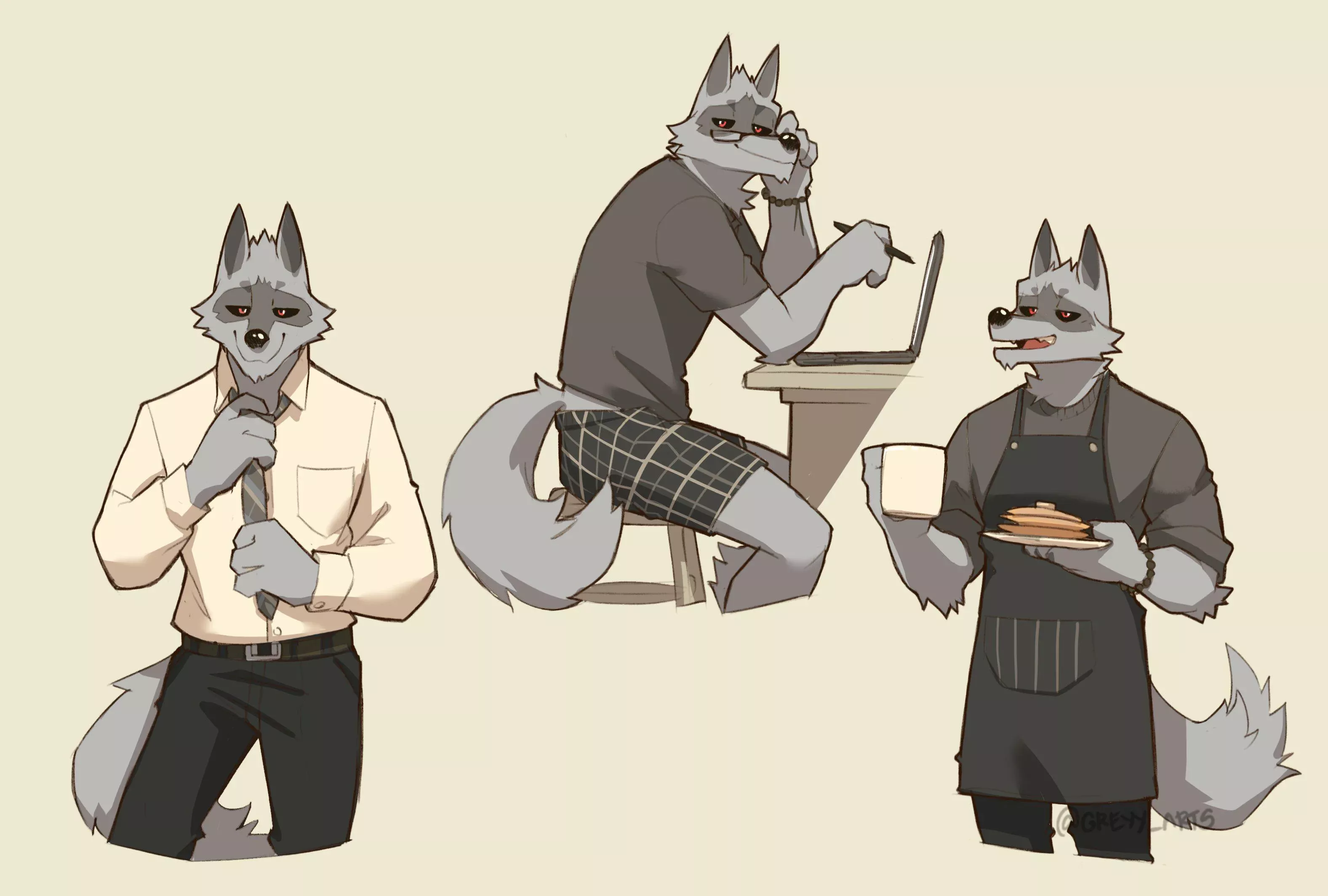 He is definitely dad/husband material (greyy_arts) 