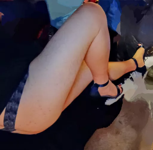 Heels and Thong...comfy and classy! 