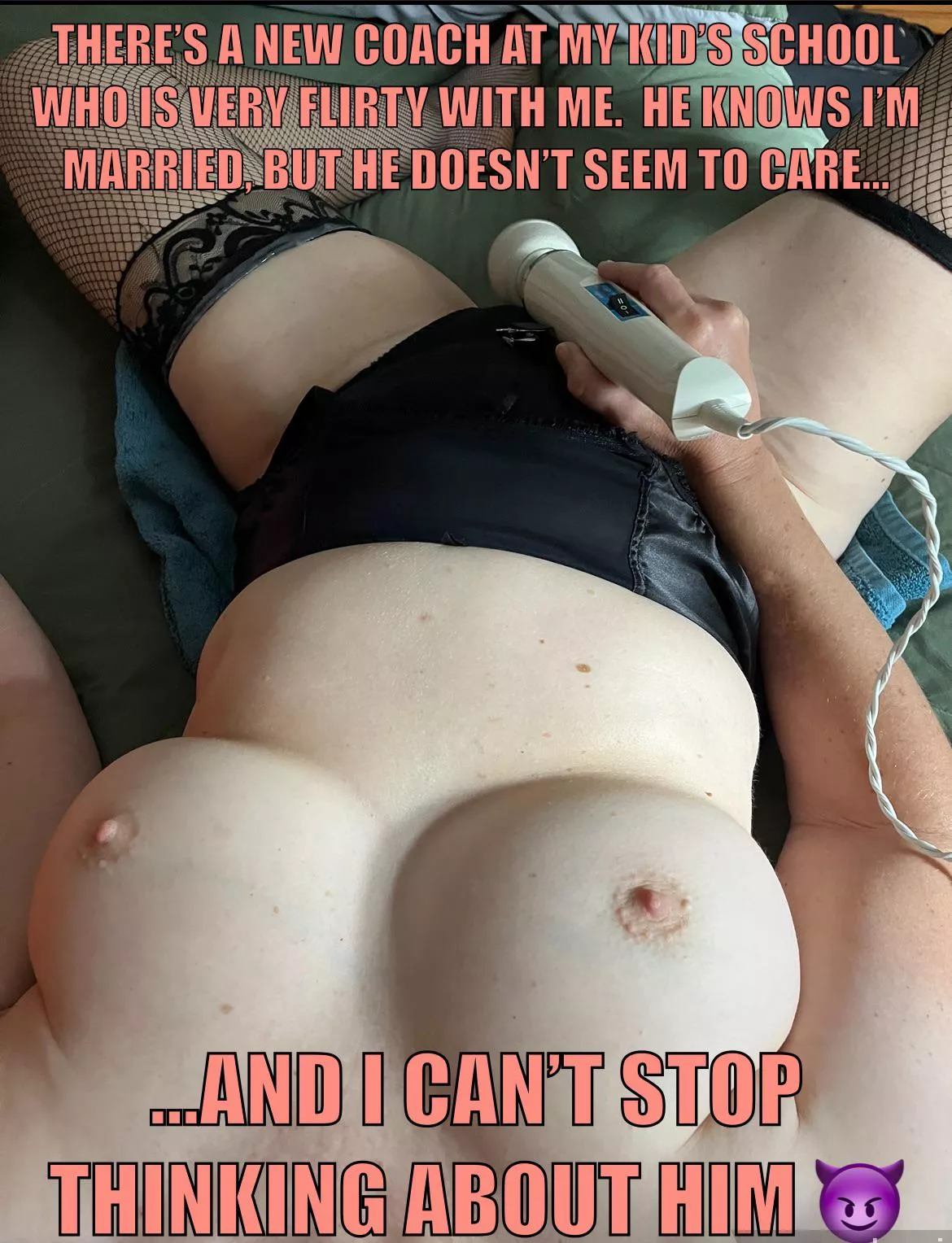 I can’t stop thinking about this guy…he knows I’m married but that just seems to make him want me more. What’s a wife to do?? 😈