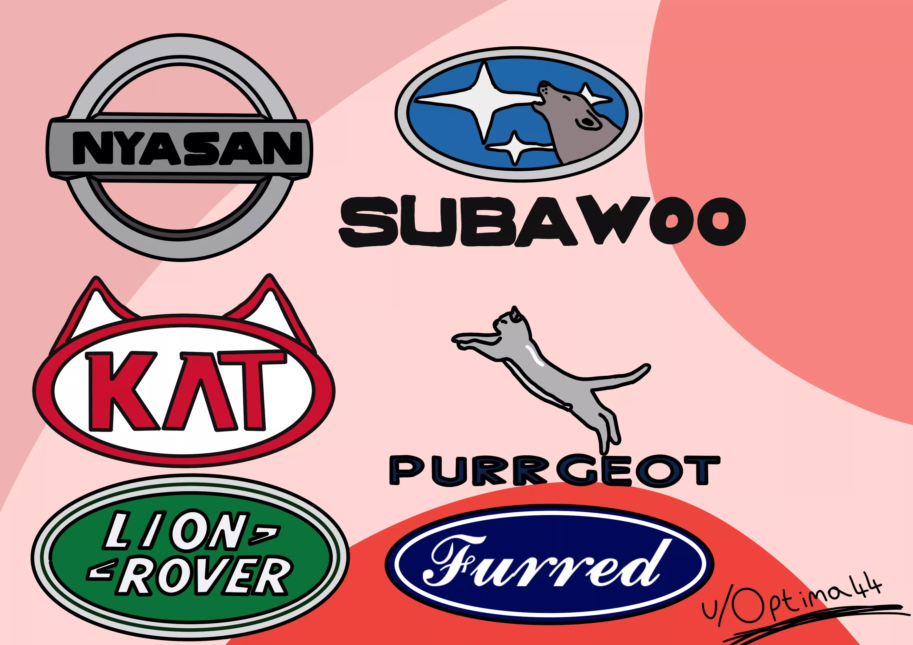I made some furry car brands, i'm very proud of it