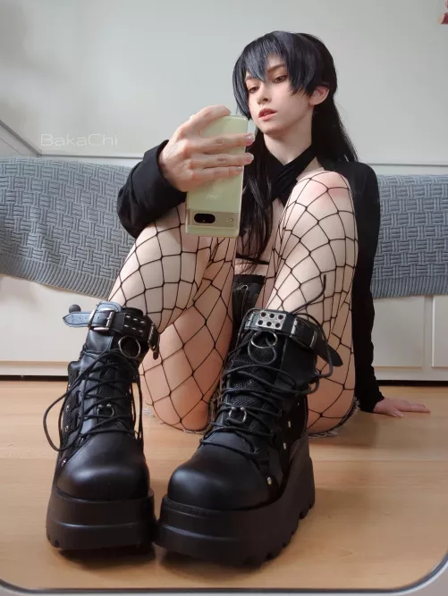 I think the holes in those fishnets are big enough for the naughty stuff...