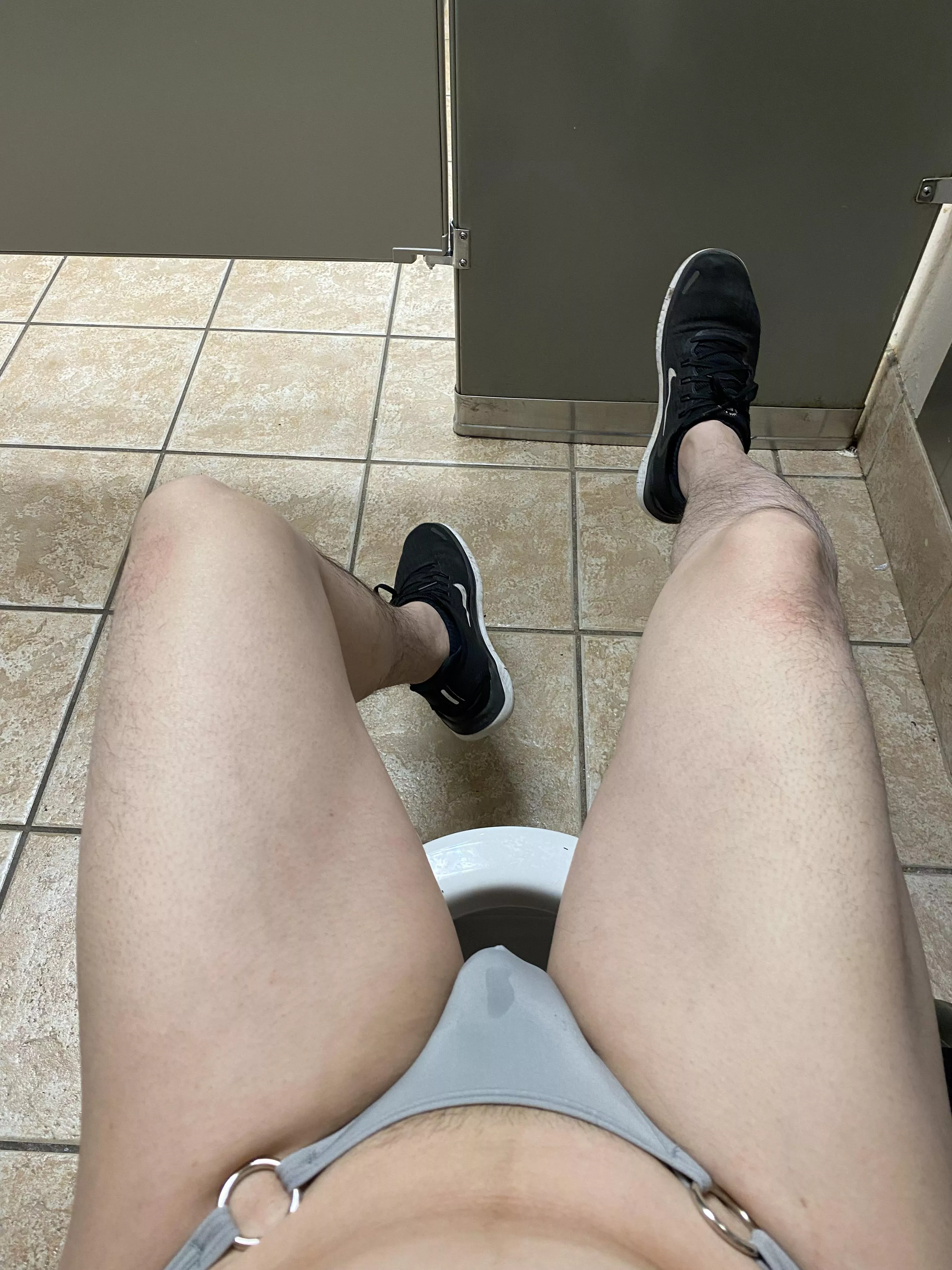 If you wanna touch or lick my thighs in public restroom?