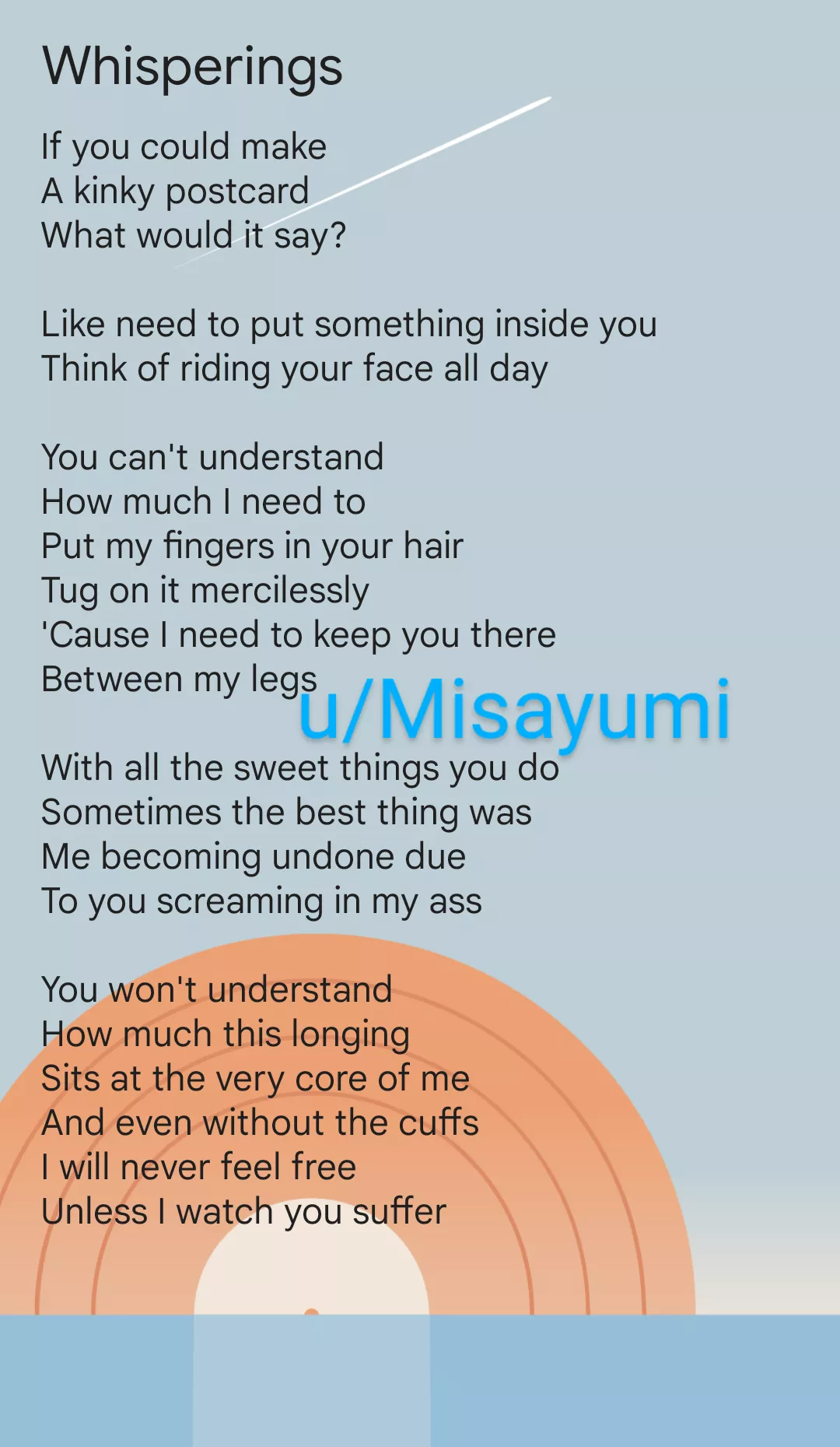 Just a silly lil' poem I wrote