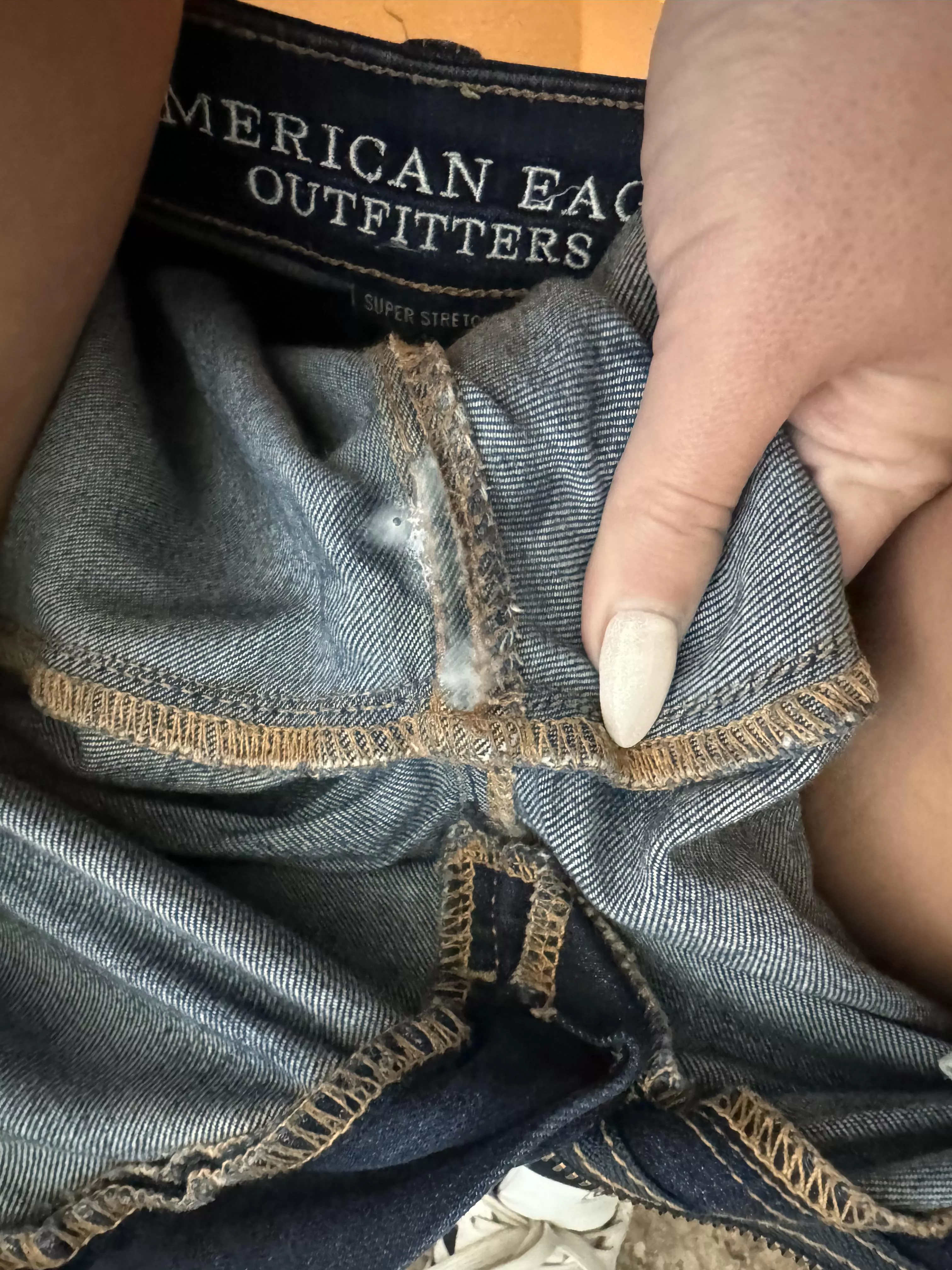 Lace thong couldn’t contain my MILF cream