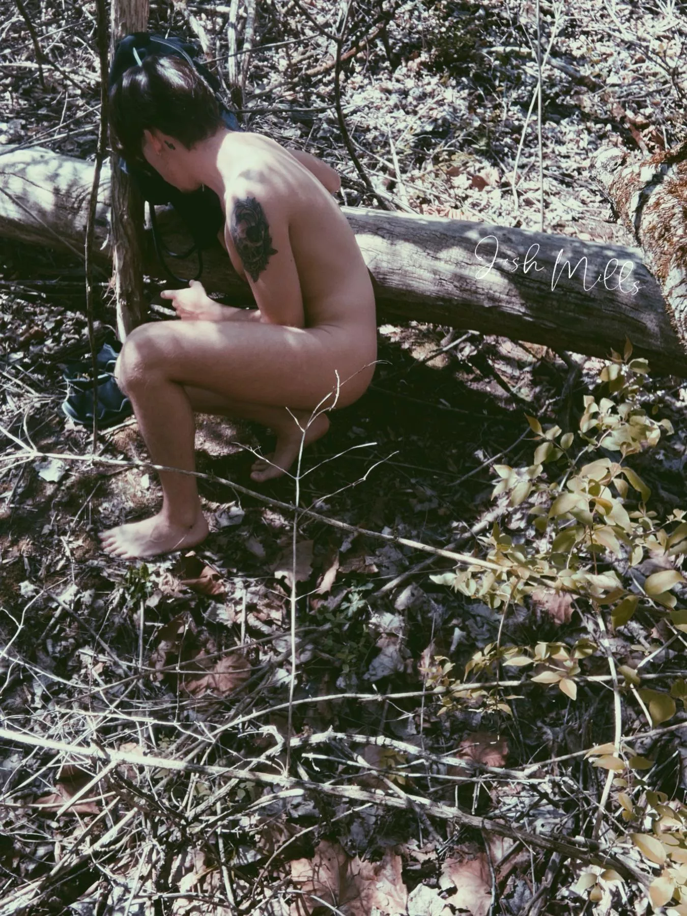 Life’s better naked in the woods 