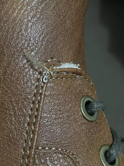 Loose thread on new boots