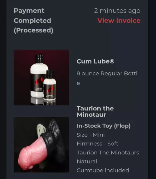 My grab today!! My first cumtube o.o